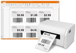Label generation and printing workflow.